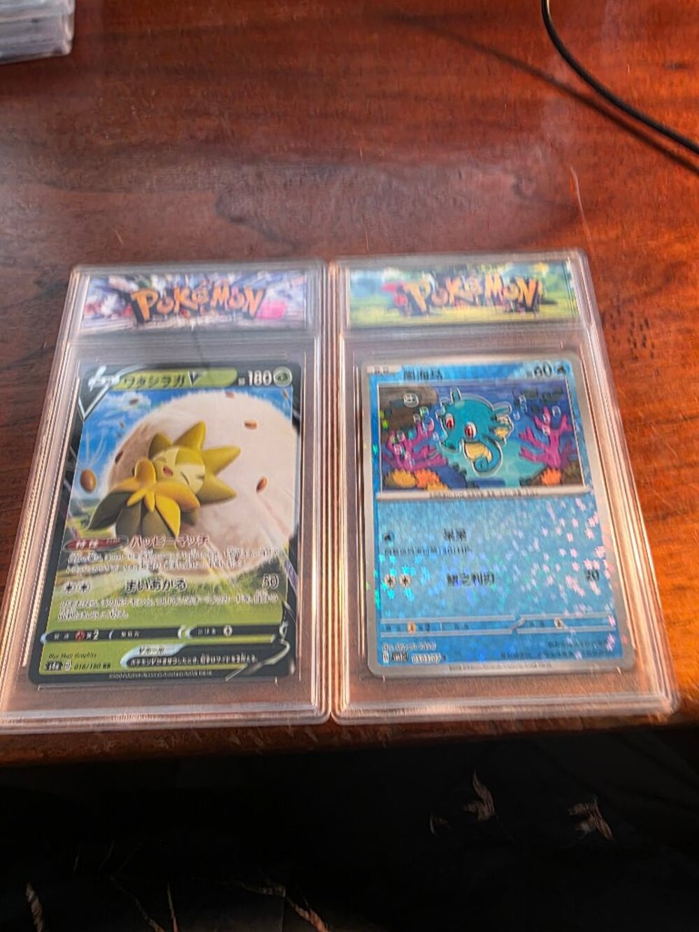 2PC JAPANESE/POKEMON TRADING CARDS SLABBED